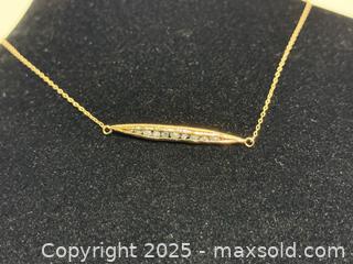 MaxSold Auction: 14K Gold + Diamond Hand Made Necklace  - Toronto (Ontario, Canada) PARTNER MANAGED Estate Sale Online Auction -  Glen Road