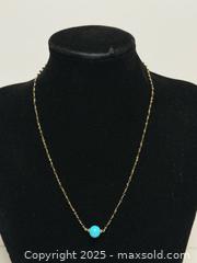 MaxSold Auction: 14K Gold + Diamond + Turquoise Necklace  - Toronto (Ontario, Canada) PARTNER MANAGED Estate Sale Online Auction -  Glen Road