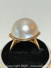 MaxSold Auction: 14K Gold + Mabe Pearl Cocktail Ring  - Toronto (Ontario, Canada) PARTNER MANAGED Estate Sale Online Auction -  Glen Road