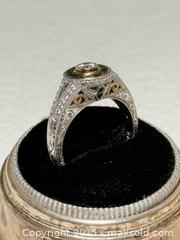 MaxSold Auction: 14K Gold + Sapphire + Diamond Ring  - Toronto (Ontario, Canada) PARTNER MANAGED Estate Sale Online Auction -  Glen Road