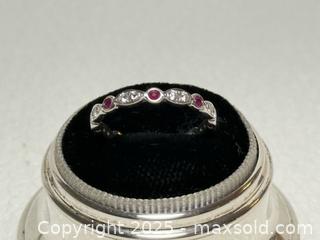 MaxSold Auction: 14K White Gold + Ruby + Diamond Eternity Band  - Toronto (Ontario, Canada) PARTNER MANAGED Estate Sale Online Auction -  Glen Road