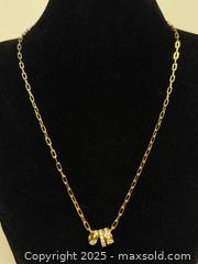 MaxSold Auction: 18K Gold Chain Necklace + Diamond Ring Slider Pendants  - Toronto (Ontario, Canada) PARTNER MANAGED Estate Sale Online Auction -  Glen Road