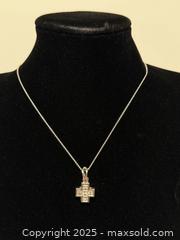 MaxSold Auction: 18K White Gold + Diamond Pendant + Necklace  - Toronto (Ontario, Canada) PARTNER MANAGED Estate Sale Online Auction -  Glen Road