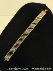 MaxSold Auction: 18K White + Yellow Gold Mesh Bracelet  - Toronto (Ontario, Canada) PARTNER MANAGED Estate Sale Online Auction -  Glen Road