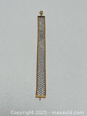 MaxSold Auction: 18K White + Yellow Gold Mesh Bracelet  - Toronto (Ontario, Canada) PARTNER MANAGED Estate Sale Online Auction -  Glen Road