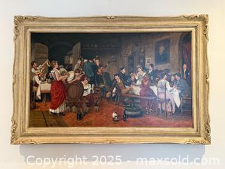MaxSold Auction: 19th c. John Durham Canadian Artist Antique Wedding Scene Painting c.1895 - Toronto (Ontario, Canada) PARTNER MANAGED Estate Sale Online Auction -  Glen Road