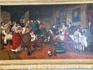 MaxSold Auction: 19th c. John Durham Canadian Artist Antique Wedding Scene Painting c.1895 - Toronto (Ontario, Canada) PARTNER MANAGED Estate Sale Online Auction -  Glen Road