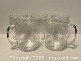 MaxSold Auction: 5 Double Wall Insulated Glass Coffee Mugs - Toronto (Ontario, Canada) PARTNER MANAGED Estate Sale Online Auction -  Glen Road