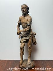 MaxSold Auction: Antique 17th Century Polychrome Carved Statue of Jesus  - Toronto (Ontario, Canada) PARTNER MANAGED Estate Sale Online Auction -  Glen Road