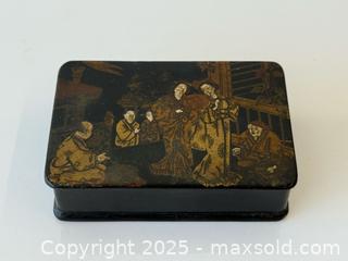 MaxSold Auction: Antique Asian Papier Mache Box  - Toronto (Ontario, Canada) PARTNER MANAGED Estate Sale Online Auction -  Glen Road