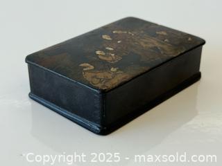 MaxSold Auction: Antique Asian Papier Mache Box  - Toronto (Ontario, Canada) PARTNER MANAGED Estate Sale Online Auction -  Glen Road