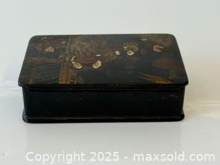 MaxSold Auction: Antique Asian Papier Mache Box  - Toronto (Ontario, Canada) PARTNER MANAGED Estate Sale Online Auction -  Glen Road