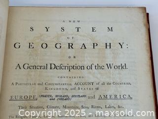 MaxSold Auction: Antique c.1771 D. Fenning New System of Geography Book  - Toronto (Ontario, Canada) PARTNER MANAGED Estate Sale Online Auction -  Glen Road