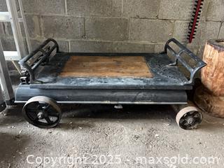 MaxSold Auction: Antique Cast Iron Railway Scale Coffee Table Made in Toronto  - Toronto (Ontario, Canada) PARTNER MANAGED Estate Sale Online Auction -  Glen Road
