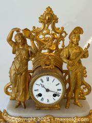 MaxSold Auction: Antique French Ormolu + Alabaster Figural Mantle Clock - Toronto (Ontario, Canada) PARTNER MANAGED Estate Sale Online Auction -  Glen Road
