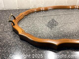 MaxSold Auction: Antique Glass + Wood Tray  - Toronto (Ontario, Canada) PARTNER MANAGED Estate Sale Online Auction -  Glen Road