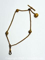 MaxSold Auction: Antique Gold Watch Chain with Orbs  - Toronto (Ontario, Canada) PARTNER MANAGED Estate Sale Online Auction -  Glen Road