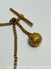 MaxSold Auction: Antique Gold Watch Chain with Orbs  - Toronto (Ontario, Canada) PARTNER MANAGED Estate Sale Online Auction -  Glen Road