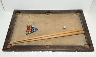 MaxSold Auction: Antique Miniature Table Top Pool Table c.1920’s  - Toronto (Ontario, Canada) PARTNER MANAGED Estate Sale Online Auction -  Glen Road