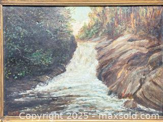 MaxSold Auction: Antique Signed Landscape Oil Painting  - Toronto (Ontario, Canada) PARTNER MANAGED Estate Sale Online Auction -  Glen Road