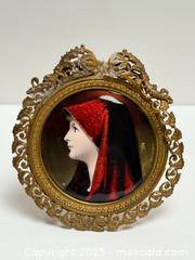 MaxSold Auction: Antique Signed Miniature Copper Enamel Saint Fabiola Portrait  - Toronto (Ontario, Canada) PARTNER MANAGED Estate Sale Online Auction -  Glen Road
