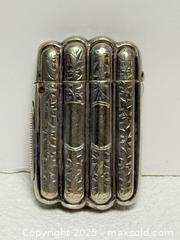 MaxSold Auction: Antique Sterling Silver Cigar Shaped Match Vesta  - Toronto (Ontario, Canada) PARTNER MANAGED Estate Sale Online Auction -  Glen Road