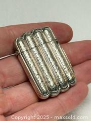MaxSold Auction: Antique Sterling Silver Cigar Shaped Match Vesta  - Toronto (Ontario, Canada) PARTNER MANAGED Estate Sale Online Auction -  Glen Road