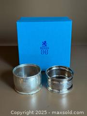 MaxSold Auction: Antique Sterling Silver Napkin Rings x2 - Toronto (Ontario, Canada) PARTNER MANAGED Estate Sale Online Auction -  Glen Road