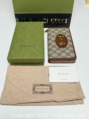MaxSold Auction: BNIB Gucci Horsebit Logo Woman’s Long Wallet BNIB  - Toronto (Ontario, Canada) PARTNER MANAGED Estate Sale Online Auction -  Glen Road