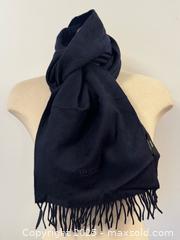 MaxSold Auction: BOSS by Hugo Boss Navy Blue Italian Cashmere Scarf with Embroidered Logo  - Toronto (Ontario, Canada) PARTNER MANAGED Estate Sale Online Auction -  Glen Road