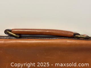 MaxSold Auction: Brown Leather Messenger Laptop Bag  - Toronto (Ontario, Canada) PARTNER MANAGED Estate Sale Online Auction -  Glen Road