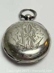 MaxSold Auction: c.1884 Sterling Silver Demi Hunter Case Pocketwatch - Toronto (Ontario, Canada) PARTNER MANAGED Estate Sale Online Auction -  Glen Road