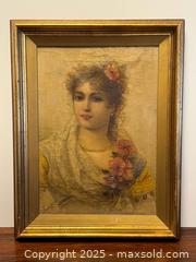 MaxSold Auction: C.1899 Signed Antique Oil Painting of a Young Woman by Frank Harbert  - Toronto (Ontario, Canada) PARTNER MANAGED Estate Sale Online Auction -  Glen Road