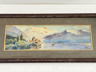 MaxSold Auction: c.1918 Panoramic Watercolour Landscape Painting Signed  - Toronto (Ontario, Canada) PARTNER MANAGED Estate Sale Online Auction -  Glen Road
