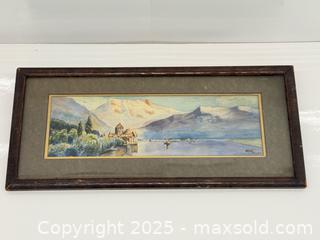 MaxSold Auction: c.1918 Panoramic Watercolour Landscape Painting Signed  - Toronto (Ontario, Canada) PARTNER MANAGED Estate Sale Online Auction -  Glen Road