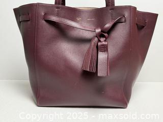 MaxSold Auction: Celine Merlot Cabas Phantom Leather Tote Bag  - Toronto (Ontario, Canada) PARTNER MANAGED Estate Sale Online Auction -  Glen Road