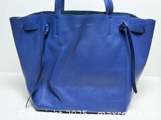 MaxSold Auction: Celine Royal Blue Cabas Phantom Medium Leather Tote Bag  - Toronto (Ontario, Canada) PARTNER MANAGED Estate Sale Online Auction -  Glen Road