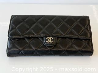 MaxSold Auction: Chanel Quilted Black Leather Wallet  - Toronto (Ontario, Canada) PARTNER MANAGED Estate Sale Online Auction -  Glen Road