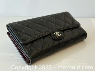 MaxSold Auction: Chanel Quilted Black Leather Wallet  - Toronto (Ontario, Canada) PARTNER MANAGED Estate Sale Online Auction -  Glen Road