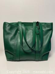 MaxSold Auction: Coach Hampton Green Leather Carryall Shoulder Tote Bag  - Toronto (Ontario, Canada) PARTNER MANAGED Estate Sale Online Auction -  Glen Road
