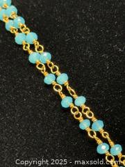 MaxSold Auction: Delicate Blue Gemstone Necklace with Heart Pendant  - Toronto (Ontario, Canada) PARTNER MANAGED Estate Sale Online Auction -  Glen Road