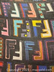MaxSold Auction: Fendi Colourful Black Fun Fair Large Cotton Shawl  - Toronto (Ontario, Canada) PARTNER MANAGED Estate Sale Online Auction -  Glen Road