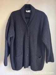 MaxSold Auction: Isaac Mizrahi Women’s Charcoal Gray Wool Blend Ribbed Open Front Boyfriend Cardigan Sweater  - Toronto (Ontario, Canada) PARTNER MANAGED Estate Sale Online Auction -  Glen Road