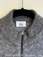 MaxSold Auction: Lacoste Full-Zip Grey Cardigan Sweater Made in France - Toronto (Ontario, Canada) PARTNER MANAGED Estate Sale Online Auction -  Glen Road