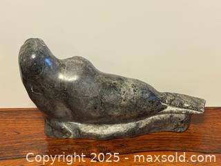 MaxSold Auction: Large Inuit Soapstone Carving of a Seal  - Toronto (Ontario, Canada) PARTNER MANAGED Estate Sale Online Auction -  Glen Road