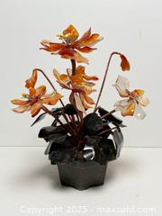 MaxSold Auction: Large Vintage Gemstone + Jade Potted Flower Plant  - Toronto (Ontario, Canada) PARTNER MANAGED Estate Sale Online Auction -  Glen Road