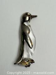 MaxSold Auction: MCM Vintage Jelly Belly Chrome + Lucite Penguin Brooch  - Toronto (Ontario, Canada) PARTNER MANAGED Estate Sale Online Auction -  Glen Road