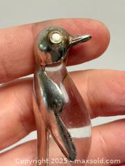 MaxSold Auction: MCM Vintage Jelly Belly Chrome + Lucite Penguin Brooch  - Toronto (Ontario, Canada) PARTNER MANAGED Estate Sale Online Auction -  Glen Road