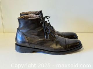 MaxSold Auction: Men’s Italian Black Leather Shearling Lined Boots sz46 - Toronto (Ontario, Canada) PARTNER MANAGED Estate Sale Online Auction -  Glen Road