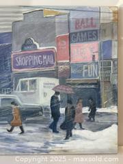 MaxSold Auction: Modern Acrylic on Canvas Winter Urban Streetscape Painting  - Toronto (Ontario, Canada) PARTNER MANAGED Estate Sale Online Auction -  Glen Road